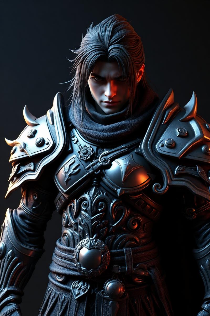 Blackthorn Knight fantasy 3D character model